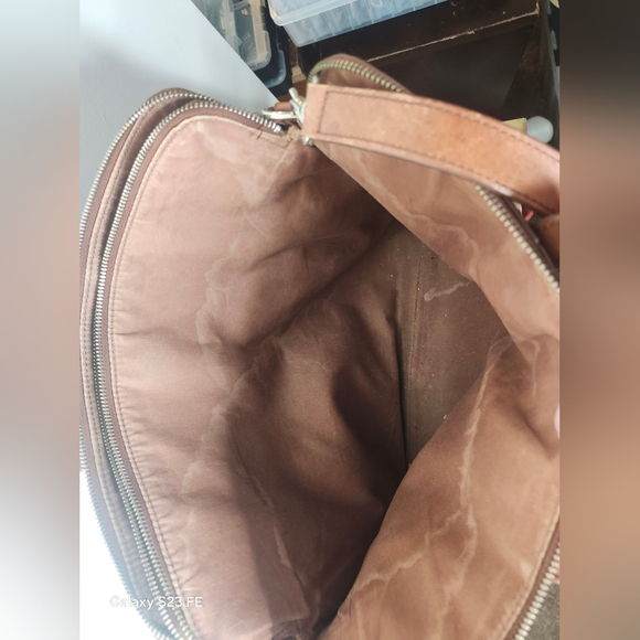 Vintage Fossil Laptop Bag brown Leather - Picture 7 of 9